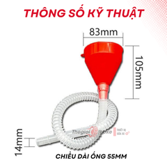 Phễu nhựa kèm ống nối dài