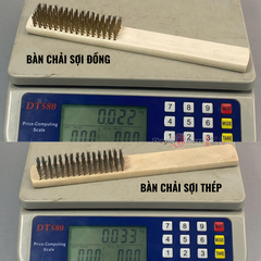 Bàn chải cán gỗ Sợi Thép/Sợi Đồng