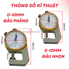 Máy đo độ dày 0-10MM/20MM