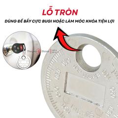 Đo khe bugi Dạng Đồng Xu