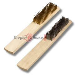 Bàn chải cán gỗ Sợi Thép/Sợi Đồng