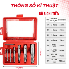 Bộ lấy vít gãy 8 Chi Tiết