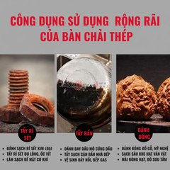 Bàn chải thép cán dài