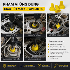 Núm cao su gắn máy rà xupap (3 size)