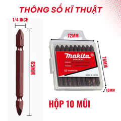 Hộp mũi vít Makita