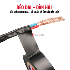 Băng dính PVC đen – Cuộn 10 Cái