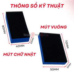 Mút phủ Ceramic 2 lớp