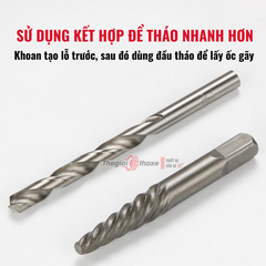 Bộ tháo ốc kèm tay taro 11 chi tiết