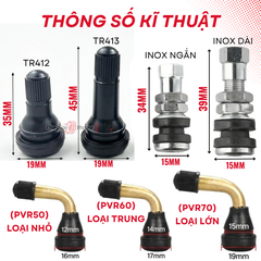 Van Hơi Thay Thế Cho Lốp Không Săm - Đa Dạng Mẫu