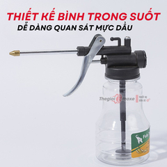 Bình tra dầu trong suốt 300Ml