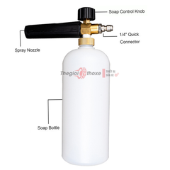 Bình tạo bọt tuyết gắn súng phun rửa xe