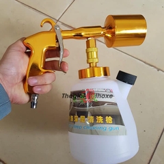 Bình phun bọt tuyết cầm tay dùng khí nén 1 lít (vàng đồng)