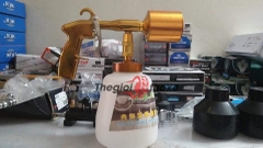 Bình phun bọt tuyết cầm tay dùng khí nén 1 lít (vàng đồng)