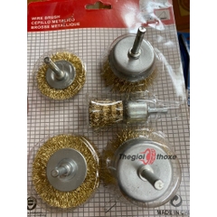 Bộ chổi đánh rỉ lắp máy khoan