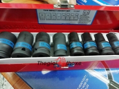 Bộ đầu tuýp dài 1/2 lục giác đen Kingtony 4410mp - 8 Chi tiết 12 , 13 , 14 , 17 , 19 , 21 , 22 , 23mm