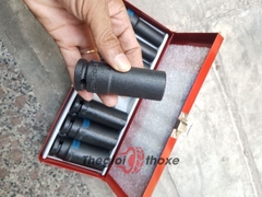 Bộ đầu tuýp dài 1/2 lục giác đen Kingtony 4410mp - 8 Chi tiết 12 , 13 , 14 , 17 , 19 , 21 , 22 , 23mm