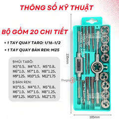 Bộ Taro Ren 12PCS - 20PCS