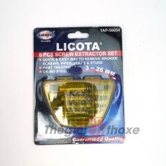 Bộ mũi khoan lấy ốc gãy Licota TAP-50004