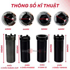 Tuýp mở chén cổ xe máy