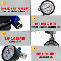 Van diều áp phun sơn mini