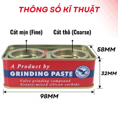 Hộp cát xoáy xupap 2 ngăn thô - mịn, Bột rà xupap chuyên nghiệp