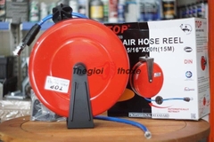 Cuộn dây hơi tự rút TOP (vỏ sắt đỏ) 9m-15m