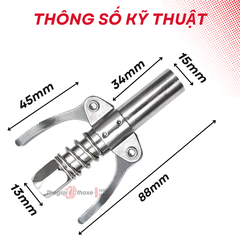 Đầu kẹp bơm mỡ 6 chấu