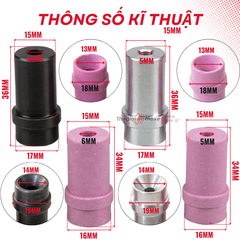 Đầu béc súng phun cát