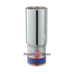 Đầu tuýp lục giác dài Kingtony 1/2 4235M, 6 cạnh trắng