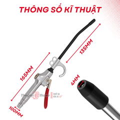 Đầu xịt hơi vòi dài