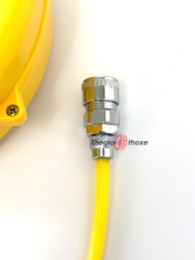Cuộn dây hơi tự rút TOP-HR-600 (vỏ nhựa vàng) dài 7.5m phi 8