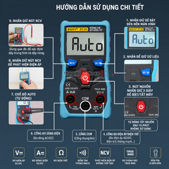 Đồng hồ vạn năng điện tử zoyi zt-s1 - Tự động nhận diện thang đo