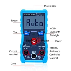 Đồng hồ vạn năng điện tử zoyi zt-s1 - Tự động nhận diện thang đo