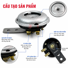 Còi xe máy 12V 100dB