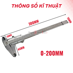 Thước kẹp Cơ Khí 200mm