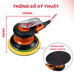 Máy chà nhám hơi tròn Lionking Đài Loan (đường kính 5 inch - 125 mm)