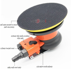 Máy chà nhám hơi tròn Lionking Đài Loan (đường kính 5 inch - 125 mm)