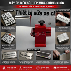 Máy ép biển số xe