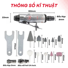 Bộ máy mài săm lốp xe cao cấp (kèm 10 đầu đá)