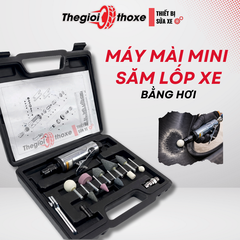 Bộ máy mài săm lốp xe cao cấp (kèm 10 đầu đá)