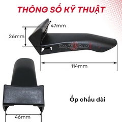 Ốp nhựa chấu kẹp máy ra vào lốp (Bộ 4 cái)