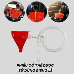 Phễu nhựa kèm ống nối dài