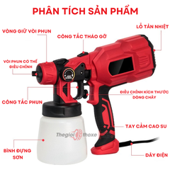 Súng phun sơn điện cầm tay CX 31