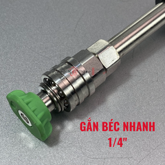 Súng rửa xe cao áp loại ngắn đỏ đen - Chân nối nhanh