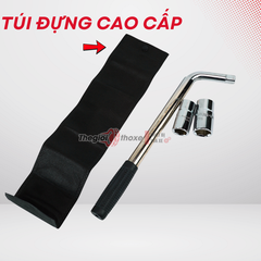 Tay công vặn ốc lốp xe ô tô kèm khẩu 17/19/21/23mm