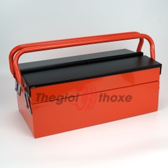 Thùng sắt đựng đồ nghề cỡ trung - Màu cam đen