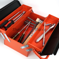 Thùng sắt đựng đồ nghề cỡ trung - Màu cam đen