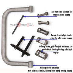 Vam tháo lò xo xupap ô tô, xe máy