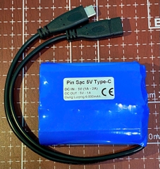 Pin lưu điện camera 5V 6.000mAh Type-C