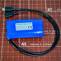 Pin lưu điện camera 5V 4.000mAH micro USB